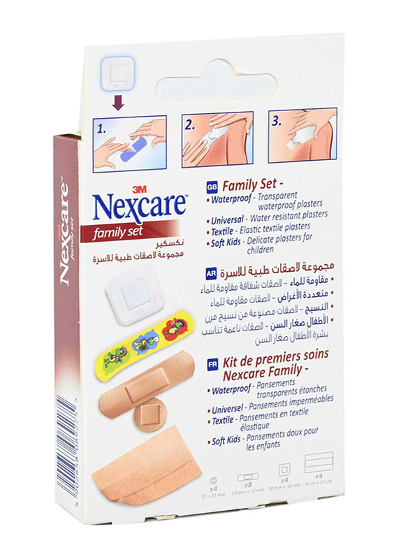 Nexcare Family Bandage Set, Brown, 20 Pieces