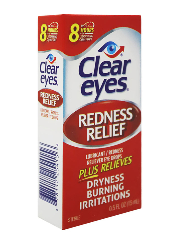 Clear Eyes Redness Relief, Red, 15ml