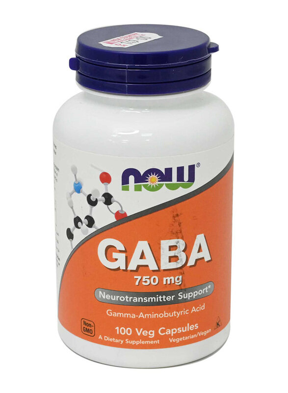 

Now Gaba Dietary Supplement, 750mg, 100 Vegetable Capsules