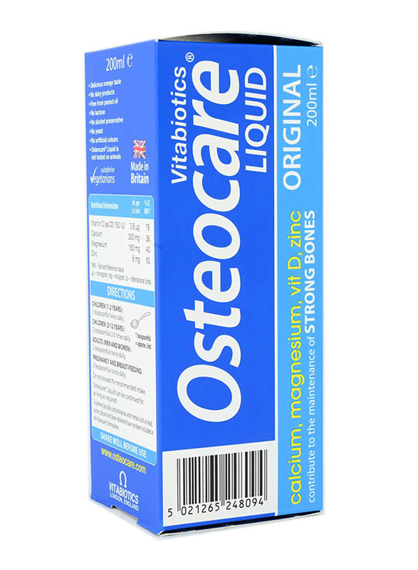 Vitabiotics Osteocare Calcium, Magnesium, Vitamin D and Zinc, 200ml