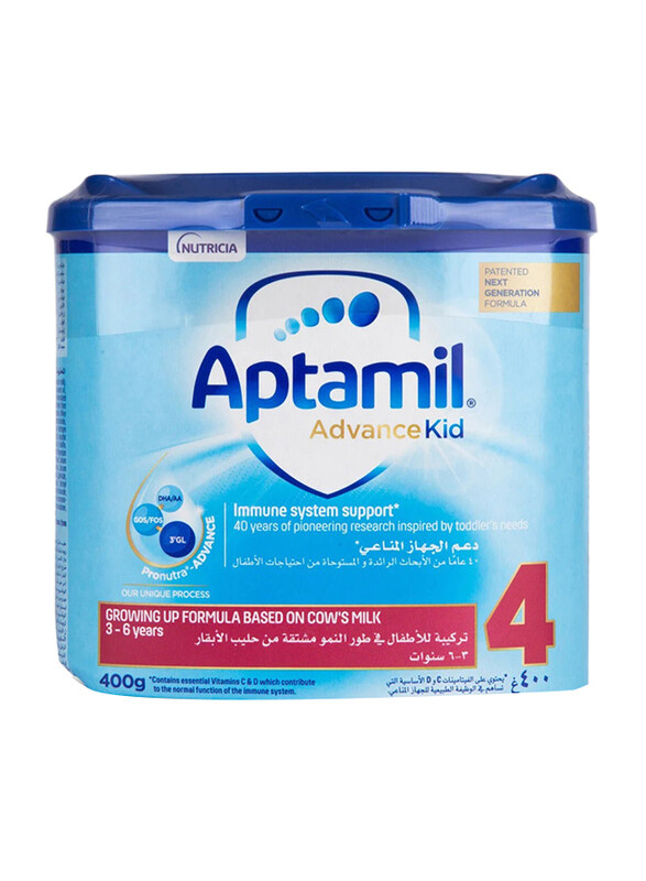 

Nutricia Aptamil Advance Kid Cow Milk Formula, Stage 4, 400g