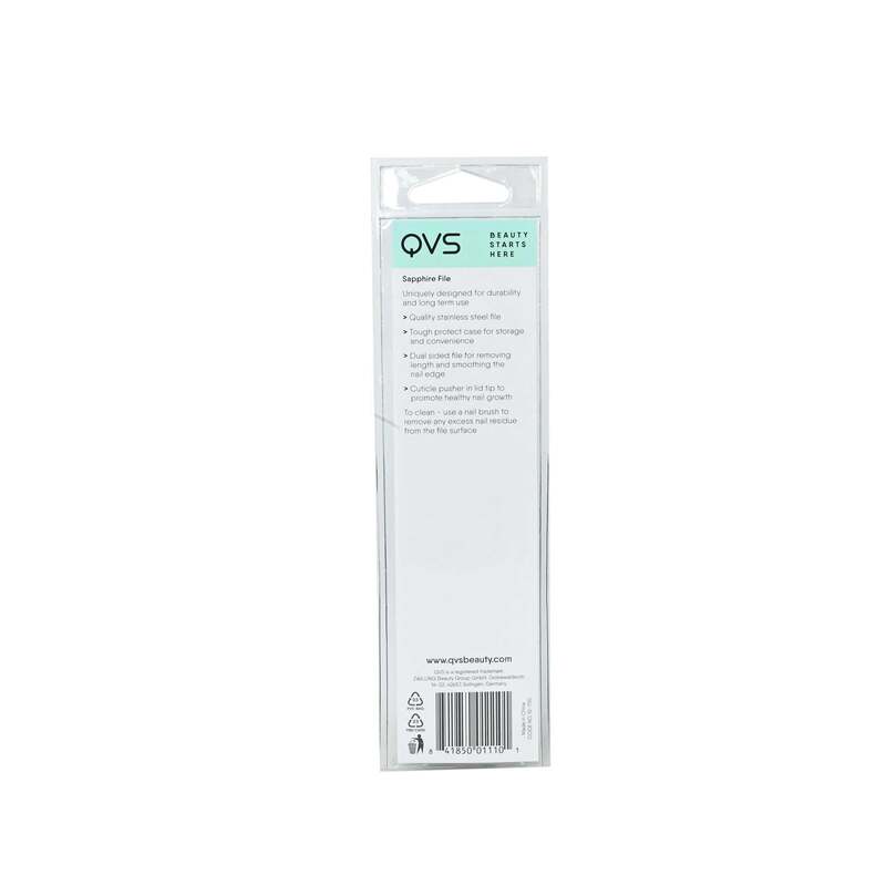 QVS Large Sapphire Nail File, Black