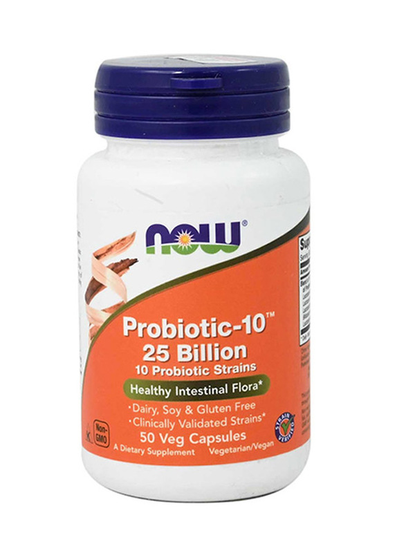 Now Probiotic-10 25 Billion, 50 Capsules