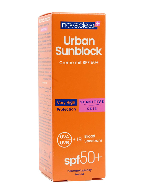 Novaclear Urban Sunblock Cream SPF 50+ for Sensitive Skin, 40ml