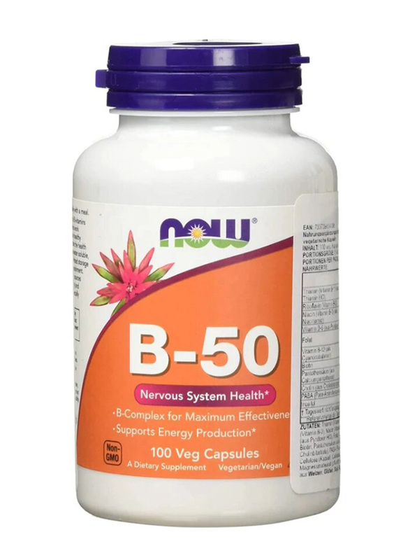Now B-50 Dietary Supplement, 100 Capsules