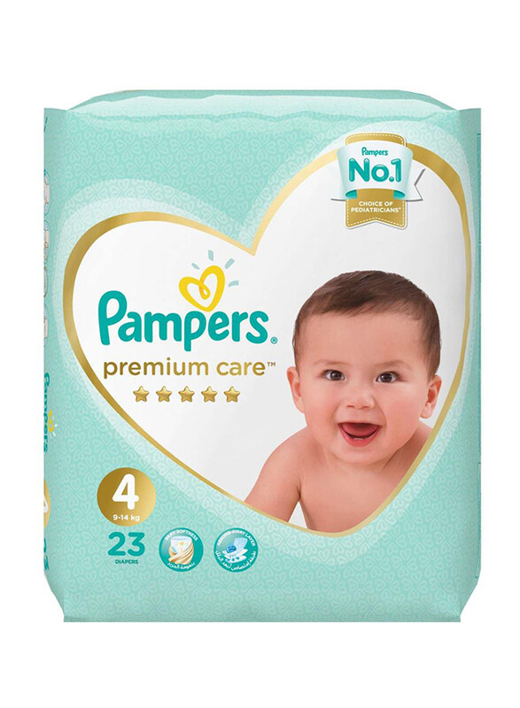 

Pampers Premium Care Diapers, Size 4, 9-14 kg, 54 Count