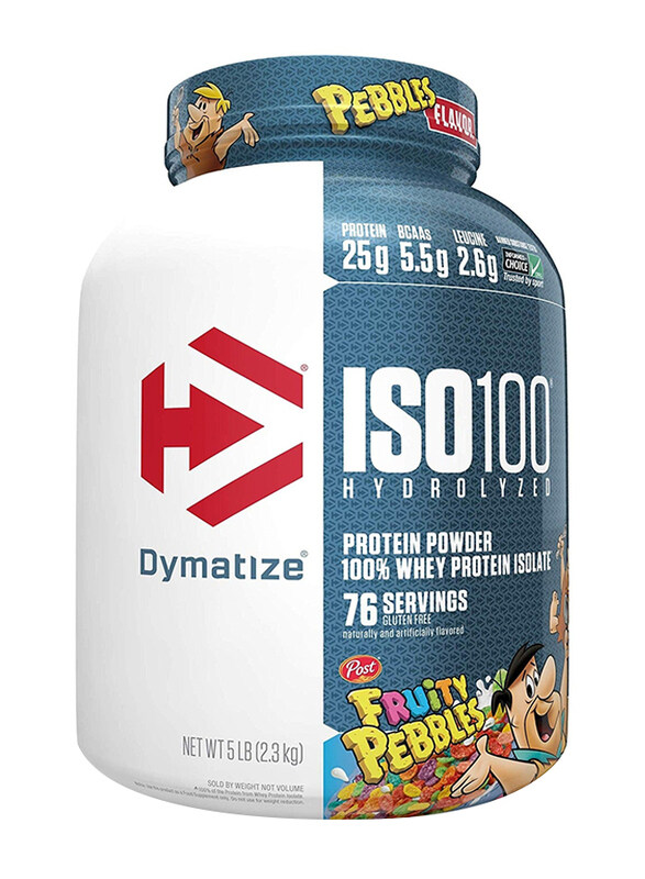 

Dymatize ISO 100 Zero Carb Whey Protein Powder, 5 Lbs, Fruity Pebbles