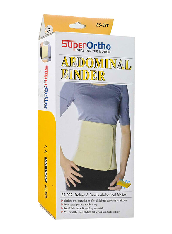 

Super Ortho Deluxe 3 Panel Abdominal Binder, Medium, B5-029, Beige