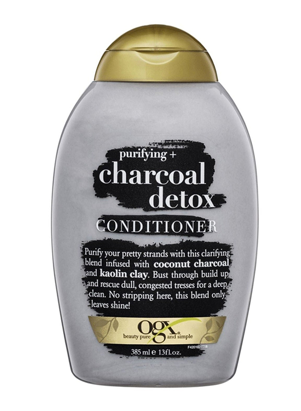 Ogx Purifying + Charcoal Detox Conditioner for All Hair Types, 385ml