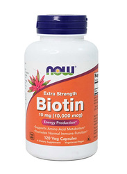 Now Biotin Dietary Supplement, 10000mcg, 120 Veg Capsules