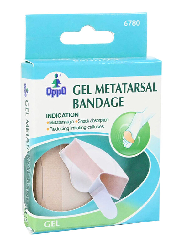 

Oppo 6780 Gel Metatarsal Bandage, White, 1 Piece