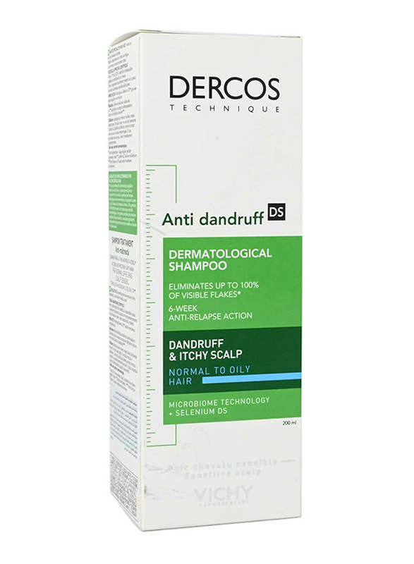 Vichy Dercos Anti Dandruff Shampoo for Oily Hair, 200ml
