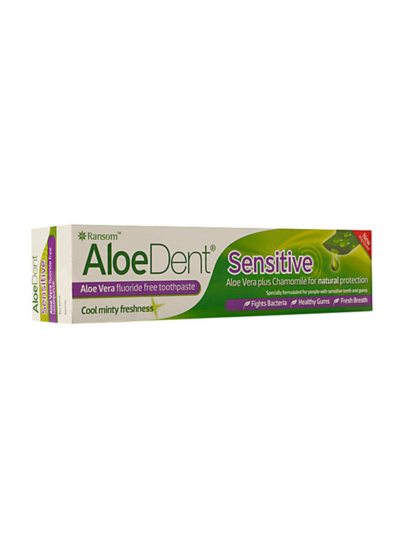 

Aloedent Sensitive Cool Minty Fluoride Free Tooth Paste, 100ml