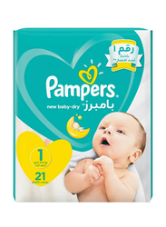 Pampers New Baby Dry Diapers, Size 1, 2-5 kg, 21 Count