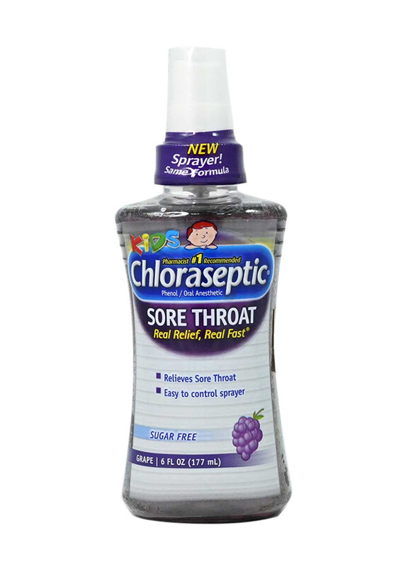 

Chloraseptic Sore Throat Sugar Free Grape Spray for Kids, 177ml
