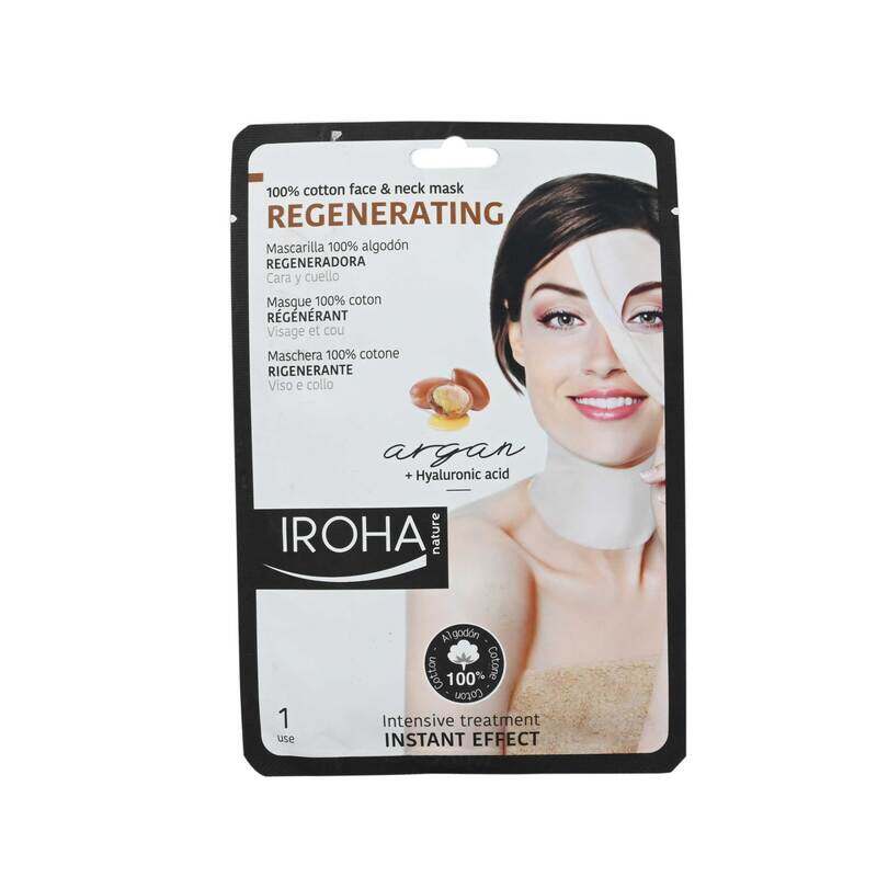 

Iroha Cotton Argan Regeneration Face & Neck Mask, 1 Mask