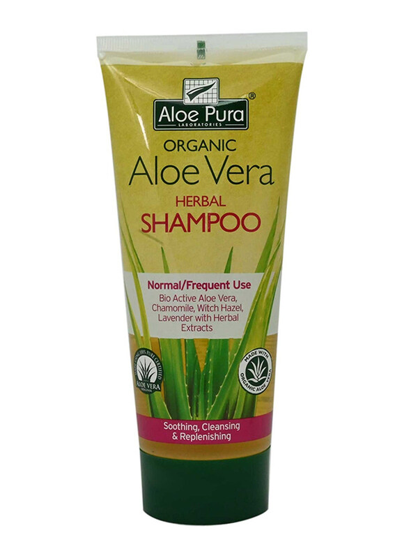 

Aloe Pura Aloe Vera Herbal Shampoo for Sensitive Scalps, 200ml