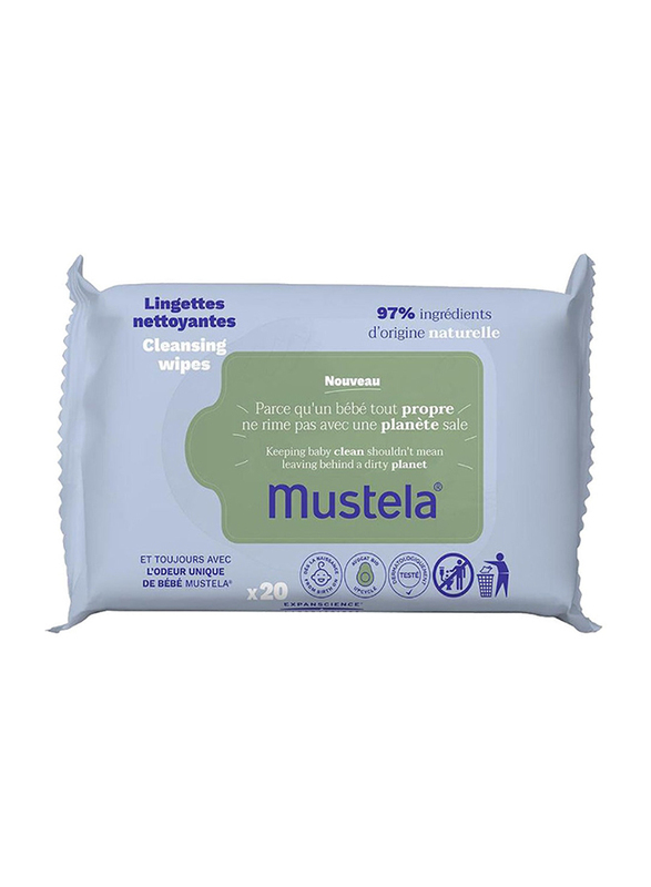Mustela 20-Pieces Cleansing Wipes