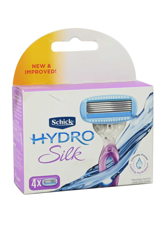 Schick Hydro Silk 5 Razor Refill Kit, 4 Pieces