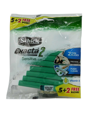 Schick Exacta2 Sensitive Razor for Men, 7 Pieces