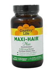Country Life Maxi-Hair Plus Dietary Supplement, 120 Capsules