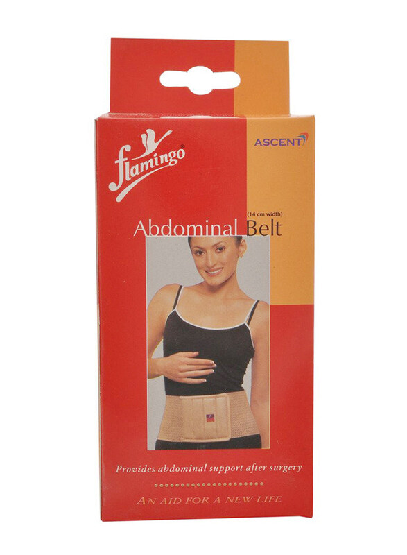 

Flamingo Abdominal Belt, 14cm, Extra Large, Light Brown