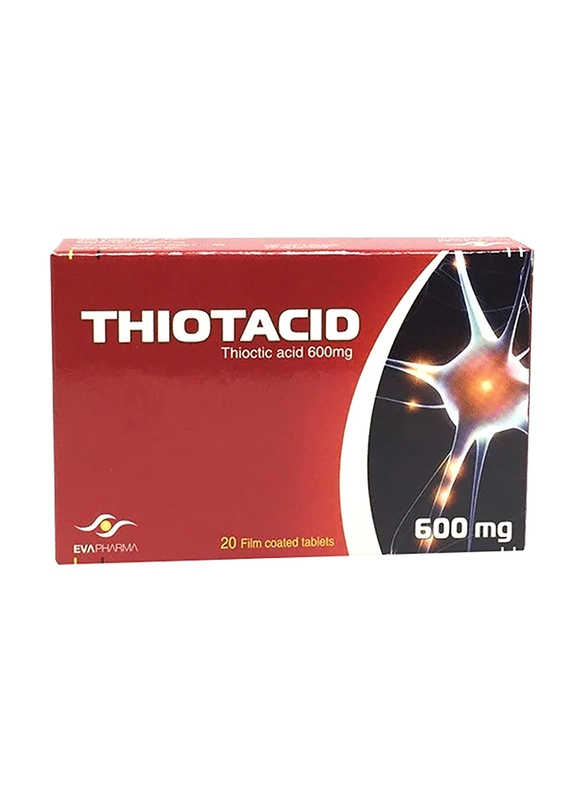 Thiotacid Supplement, 600mg, 20 Tablets