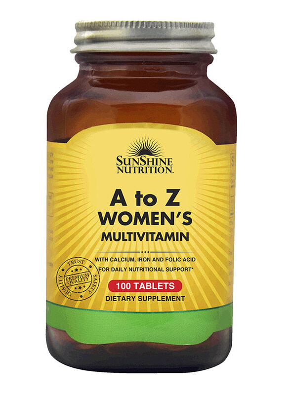 

Sunshine Nutrition A to Z Women's Multivitamin 100 Dietary Supplement, 100 Tablets