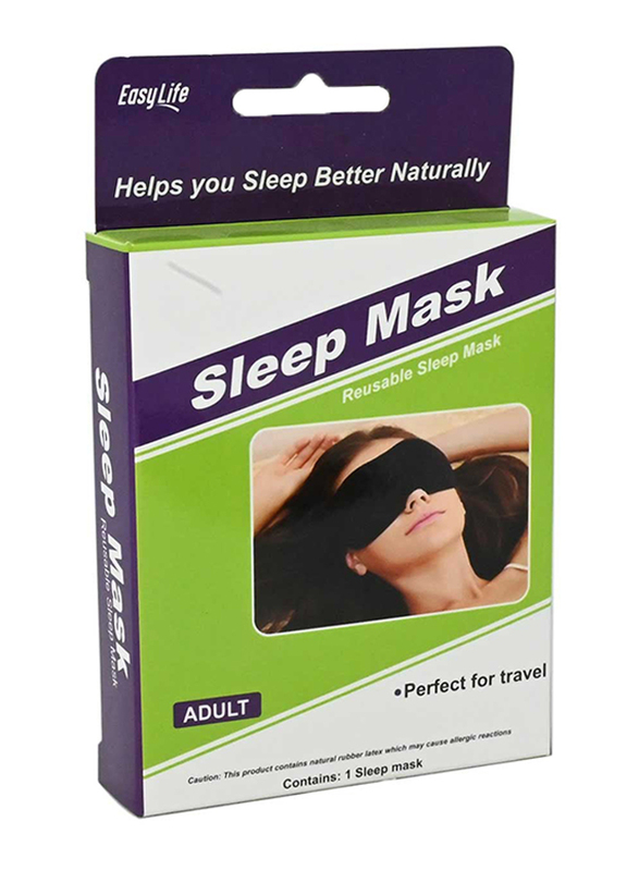 Easy Life EL0102 Adult Sleep Eye Mask, Black