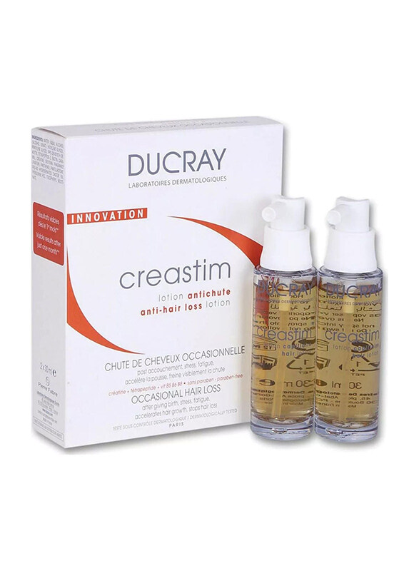

Ducray Creastim Anti Hair Loss Hair Lotion for Damaged Hair, 30ml x 2 Pieces