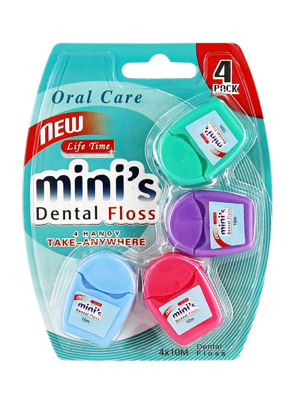 

Docare Mini Dental Floss, Multicolour, 4 Pieces