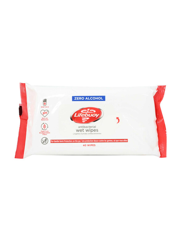 

Lifebuoy Antibacterial Wipes, 40 Wipes