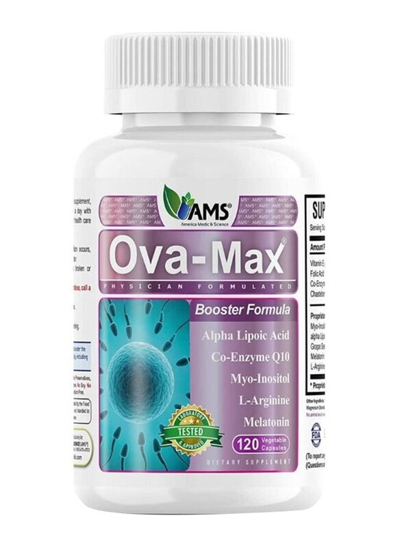 

AMS Ova-Max Dietary Supplements, 120 Vegetable Capsules