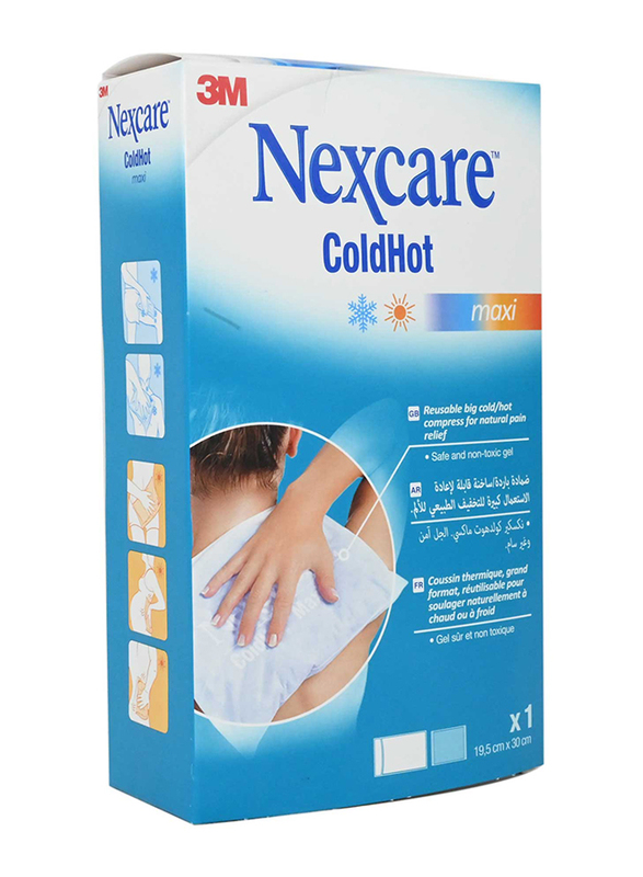 

Nexcare Reusable Maxi Cold/Hot Compress for Pain Relief, White, 1 Piece