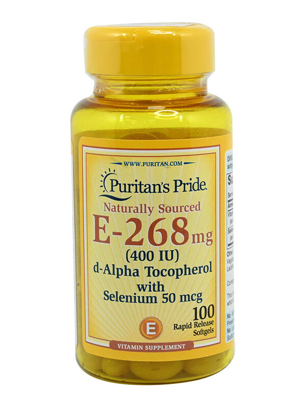 

Puritans Pride Vitamin E 400 With Selenium, 100 Softgels