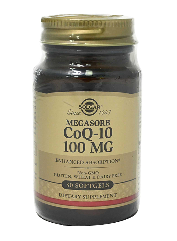 Solgar Megasorb Coq-10 Dietary Supplement, 100mg, 30 Capsules