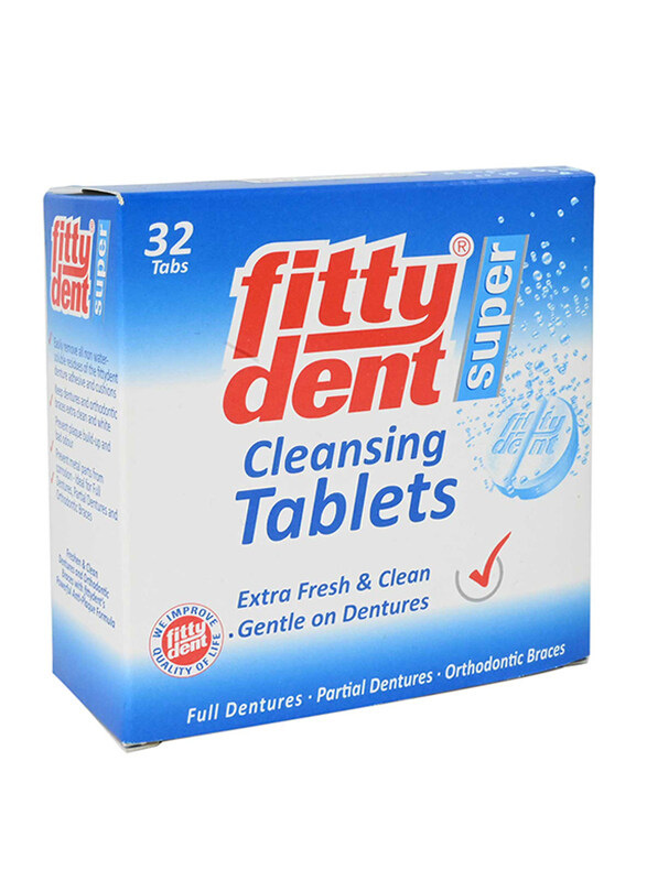 

Fitty Dent Super Denture Cleansing Tablets, 32 Pieces