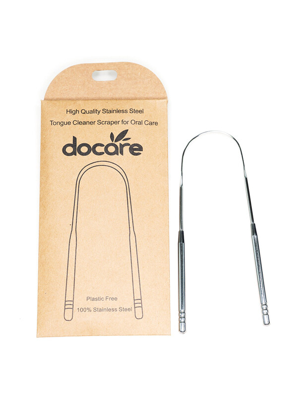 

Docare High Quality Stainless Steel Tongue Cleaner, Silver