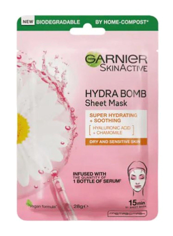 Garnier Moisture Bomb Chamomile Hydrating Face Sheet Mask, 1 Piece