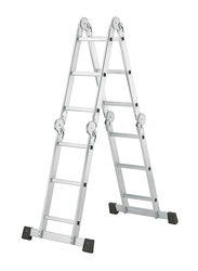 Hailo Aluminium Profistep Universal Ladder, 4X3 Rungs, Silver