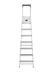 Hailo Aluminium Selekta Basicline 8 Steps Ladder, L40, Silver