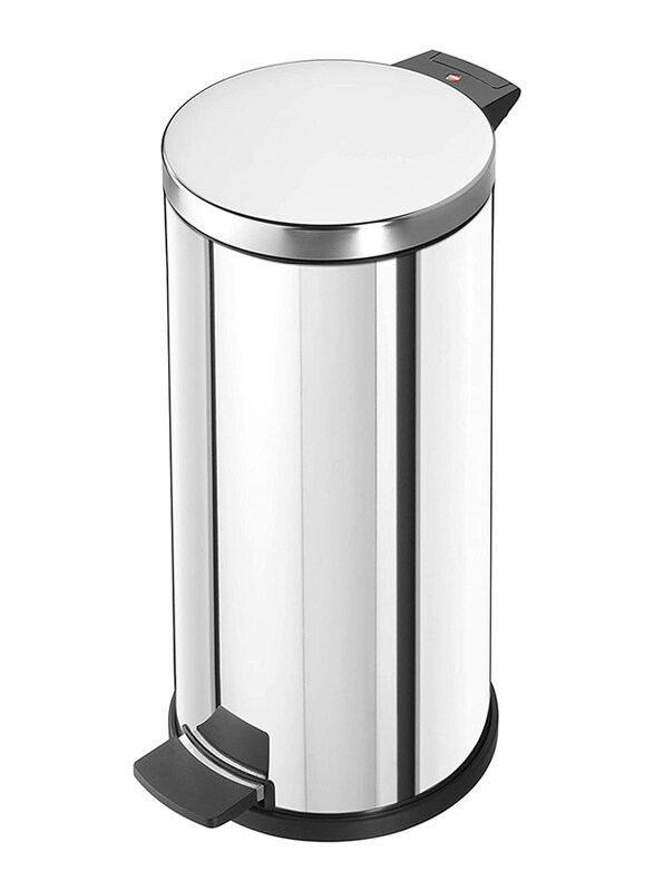 

Hailo Stainless Steel Galvanized Inner Bin with Solid Large Pedal, 18 Liters, Silver