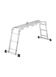 Hailo Aluminium Profistep Universal Ladder, 4X3 Rungs, Silver