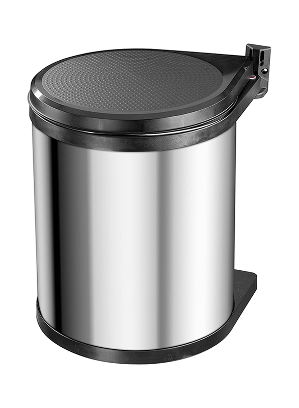 Hailo Stainless Steel Medium Compact Box, 15 Liters, Silver