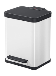 Hailo Steel Oko Uno Plus Medium Garbage Bin, 17 Liters, Silver