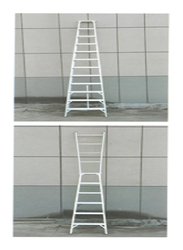 Duke Dual Heavy Duty Ladder 8-15 Steps, DK-1808, Silver