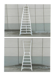 Duke Dual Heavy Duty Ladder 6-11 Steps, DK-1806, Silver