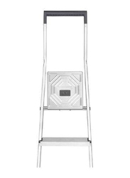 Hailo Aluminium Selekta Basicline 5 Steps Ladder, L40, Silver