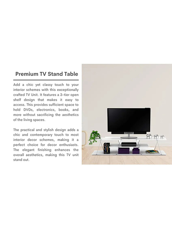 Home Canvas Tars Modern TV Unit, White