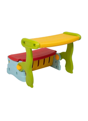 Home Canvas Multipurpose 3-in-1 Bench, Yellow/Green/Red